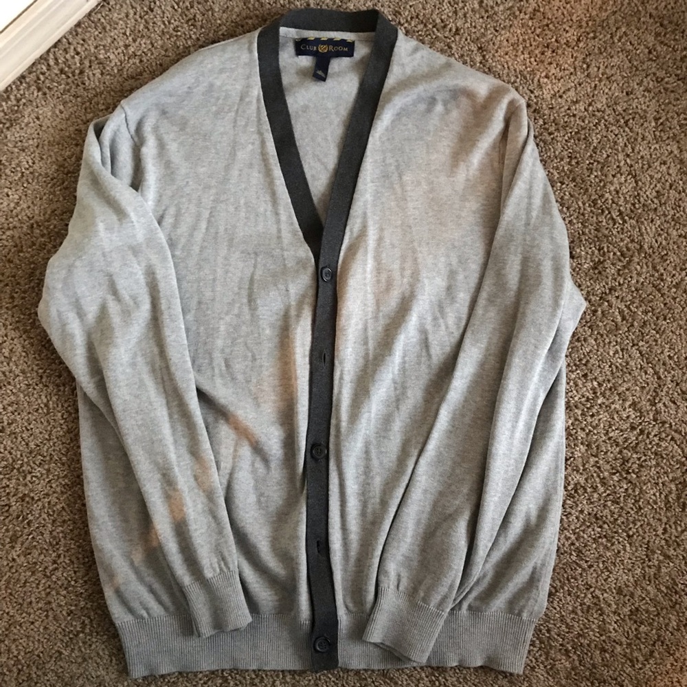 Gray Cardigan button up sweater